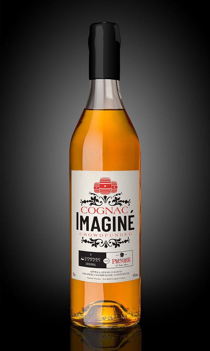 Label design for Cognac Imaginé