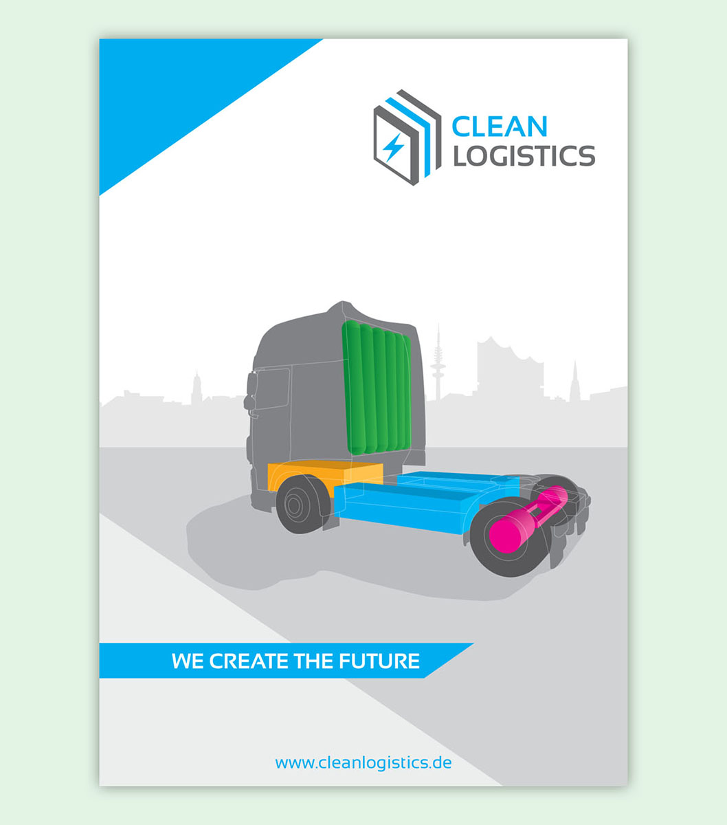 Cover design for Clean Logistics broschure