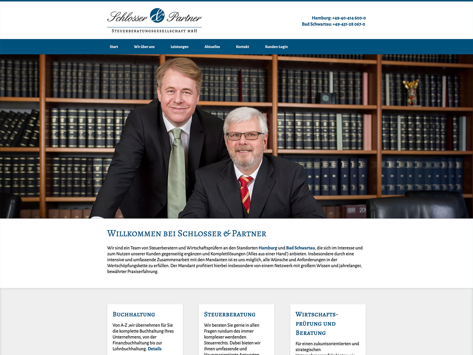 Website Design for Schlosser & Partner